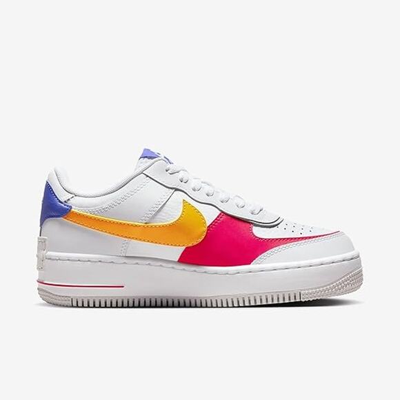 NWT Nike Air Force Women's 1 Shadow ,White/Sundial-Siren Red -Size 8 - Picture 2 of 6